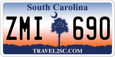 SC license plate ZMI690