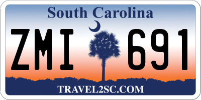 SC license plate ZMI691