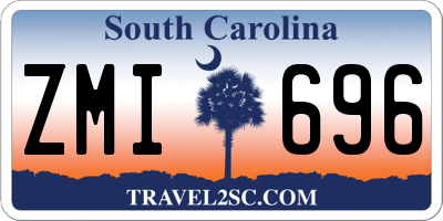 SC license plate ZMI696