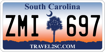SC license plate ZMI697