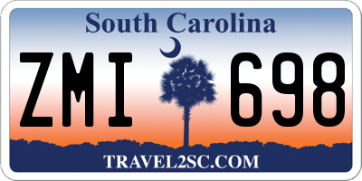 SC license plate ZMI698
