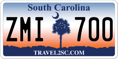 SC license plate ZMI700