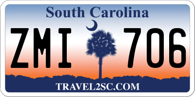 SC license plate ZMI706