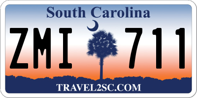 SC license plate ZMI711