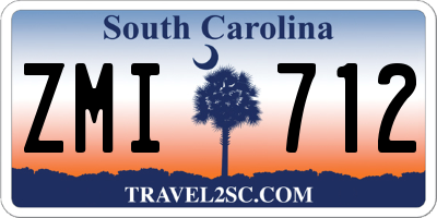 SC license plate ZMI712