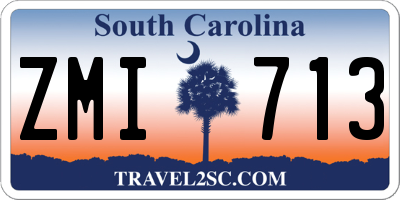 SC license plate ZMI713