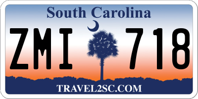 SC license plate ZMI718