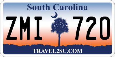 SC license plate ZMI720
