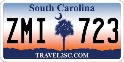 SC license plate ZMI723