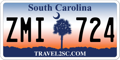 SC license plate ZMI724
