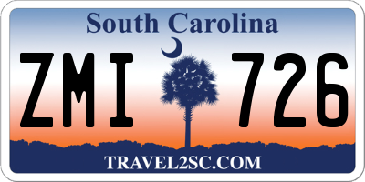 SC license plate ZMI726