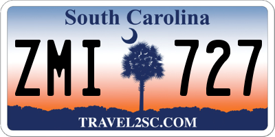 SC license plate ZMI727
