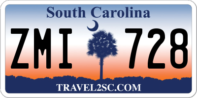 SC license plate ZMI728