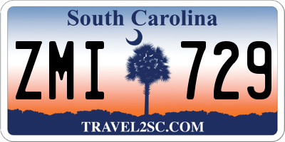 SC license plate ZMI729