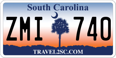 SC license plate ZMI740