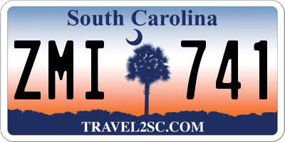 SC license plate ZMI741