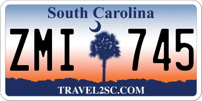 SC license plate ZMI745
