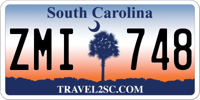 SC license plate ZMI748