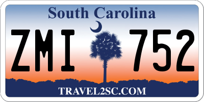 SC license plate ZMI752