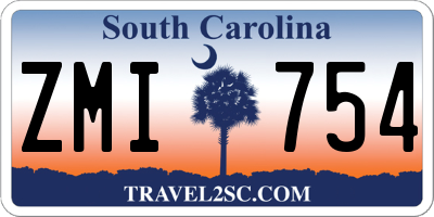 SC license plate ZMI754