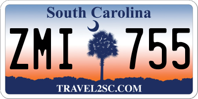 SC license plate ZMI755