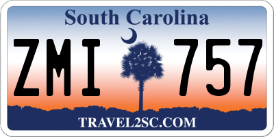SC license plate ZMI757