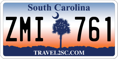 SC license plate ZMI761