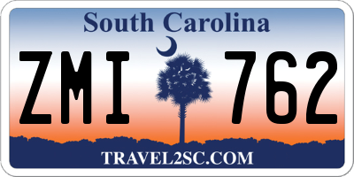 SC license plate ZMI762