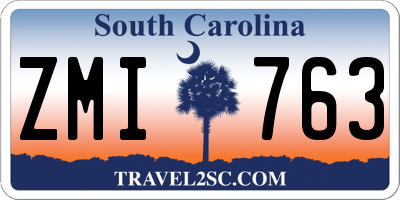 SC license plate ZMI763