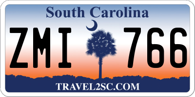 SC license plate ZMI766