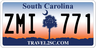 SC license plate ZMI771
