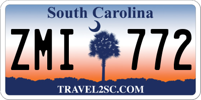 SC license plate ZMI772