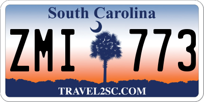 SC license plate ZMI773