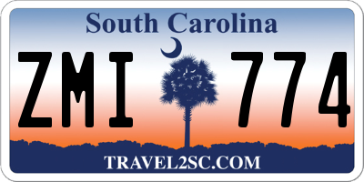 SC license plate ZMI774