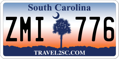 SC license plate ZMI776