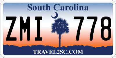 SC license plate ZMI778