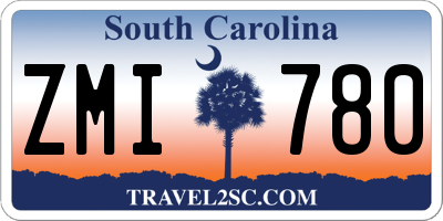 SC license plate ZMI780