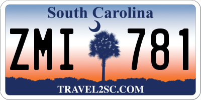 SC license plate ZMI781