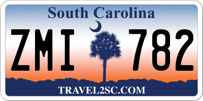 SC license plate ZMI782