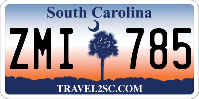 SC license plate ZMI785