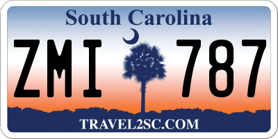 SC license plate ZMI787