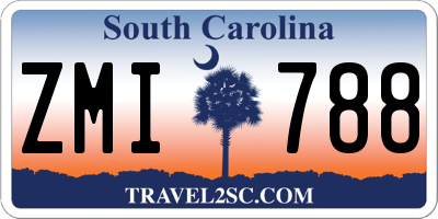 SC license plate ZMI788