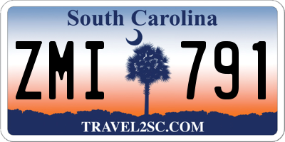 SC license plate ZMI791