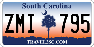 SC license plate ZMI795