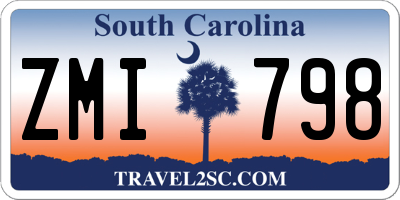 SC license plate ZMI798