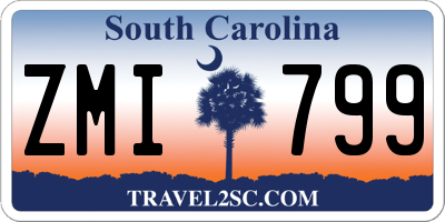 SC license plate ZMI799