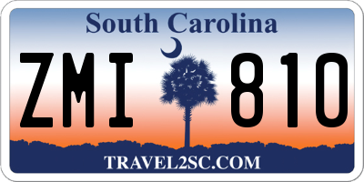 SC license plate ZMI810