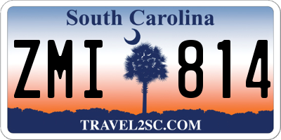 SC license plate ZMI814