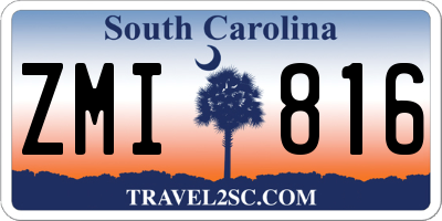 SC license plate ZMI816