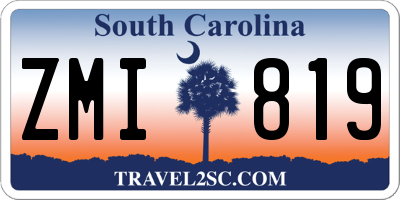 SC license plate ZMI819
